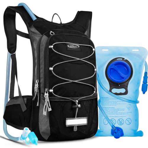 Insulated Hydration Pack Backpack with 3L BPA Free Leak-Proof Water Bladder, Keep Liquids Cool for Up to 5 Hours, Daypack for Hiking, Running, Cycling, Hunting, Climbing