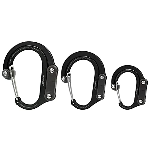 GEAR AID HEROCLIP 360 Swivel Carabiner Gear Clip and Hook (Medium) for Camping, Backpack, Suitcases and Garage Organization
