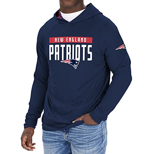 Zubaz NFL Men's Lightweight Hoodie with Lined Hood in Camo, Viper, Zebra Patterns, All NFL Teams, Official Licensed NFL