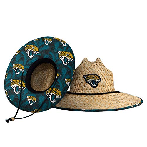 FOCO Men's NFL Floral Lifeguard Beach Straw Sun Hat