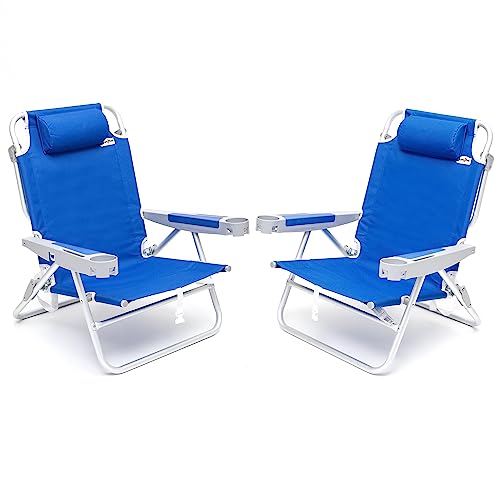 SUNNYFEEL Extra Wide 28" Low Beach Chair