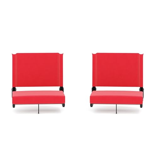 Flash Furniture Grandstand Portable Stadium Seats (Red)