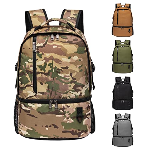 TUGUAN Insulated Cooler Backpack 38/42 Cans Double Deck Leakproof Lightweight Soft Lunch Backpack Small Cooler Bag Beach Picnic