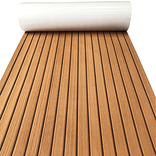 KXKZREN Boat Flooring EVA Foam Decking Sheet Faux Teak