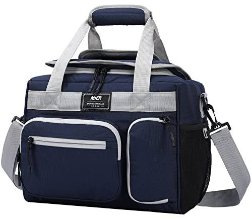 MIER Leakproof Insulated Cooler Lunch Bag (Dark Blue)