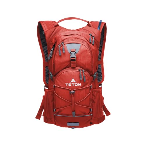 Teton Oasis/Trailrunner Hydration Backpack  Lightweight Water Pack with 2L/3L Bladder for Hiking, Running, Cycling, Biking  2L/18L/22L Sizes  Sewn-in Rain Cover  Fits Men and Women