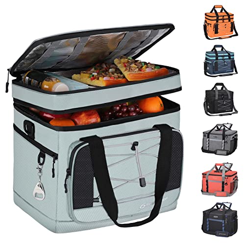 Maelstrom Collapsible Soft Cooler Bag, 24/30/60/75 Cans Beach Cooler, Ice Chest, Leakproof & Portable for Beach, Camping, Road Trips & Grocery Shopping