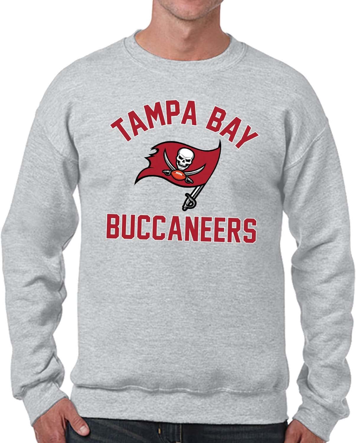 Team Fan Apparel NFL Adult Gameday Football Crewneck Sweatshirt - Cotton Blend - Stay warm, comfortable & stylish on game day