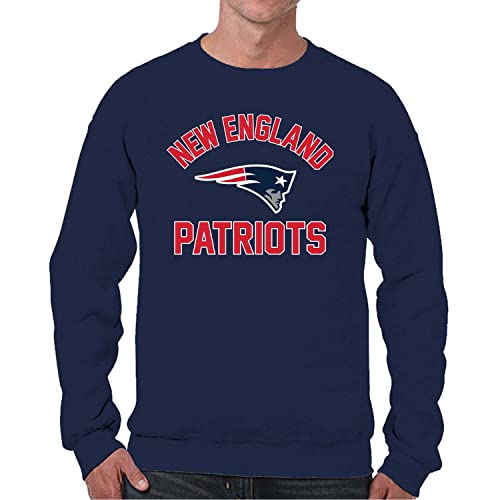 Team Fan Apparel NFL Adult Gameday Football Crewneck Sweatshirt - Cotton Blend - Stay warm, comfortable & stylish on game day