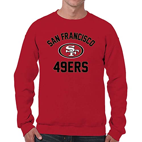 Team Fan Apparel NFL Adult Gameday Football Crewneck Sweatshirt - Cotton Blend - Stay warm, comfortable & stylish on game day