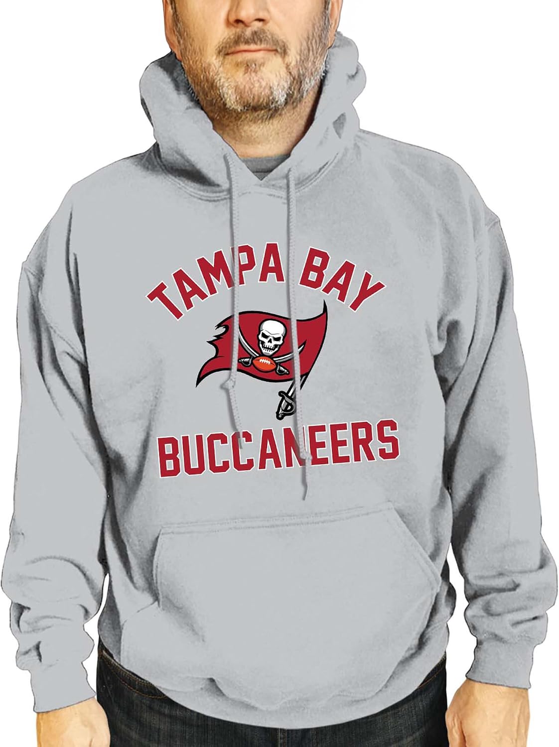 Team Fan Apparel NFL Adult Gameday Hooded Sweatshirt - Poly Fleece Cotton Blend - Stay Warm and Represent Your Team in Style