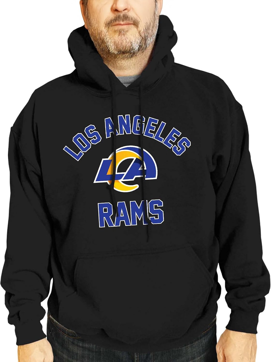 Team Fan Apparel NFL Adult Gameday Hooded Sweatshirt - Poly Fleece Cotton Blend - Stay Warm and Represent Your Team in Style