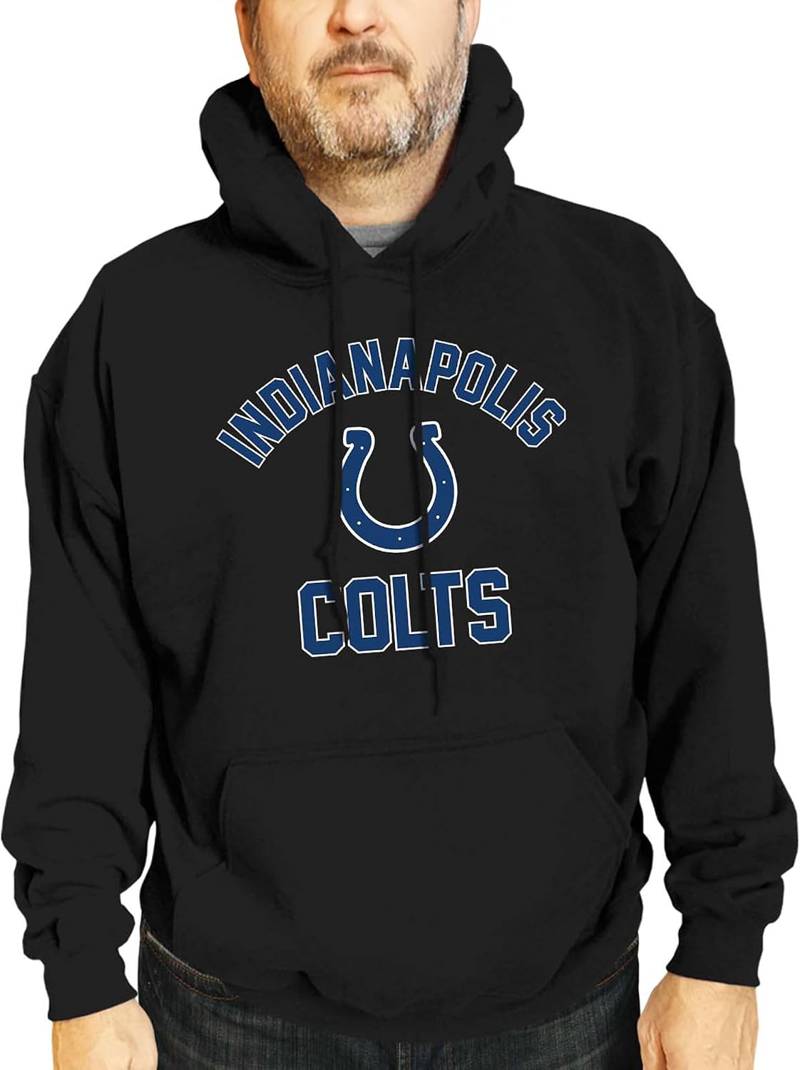 Team Fan Apparel NFL Adult Gameday Hooded Sweatshirt - Poly Fleece Cotton Blend - Stay Warm and Represent Your Team in Style