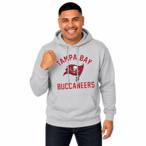 Team Fan Apparel NFL Adult Gameday Hooded Sweatshirt - Poly Fleece Cotton Blend - Stay Warm and Represent Your Team in Style