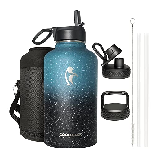 Coolflask 64 oz Water Bottle (Turquoise)