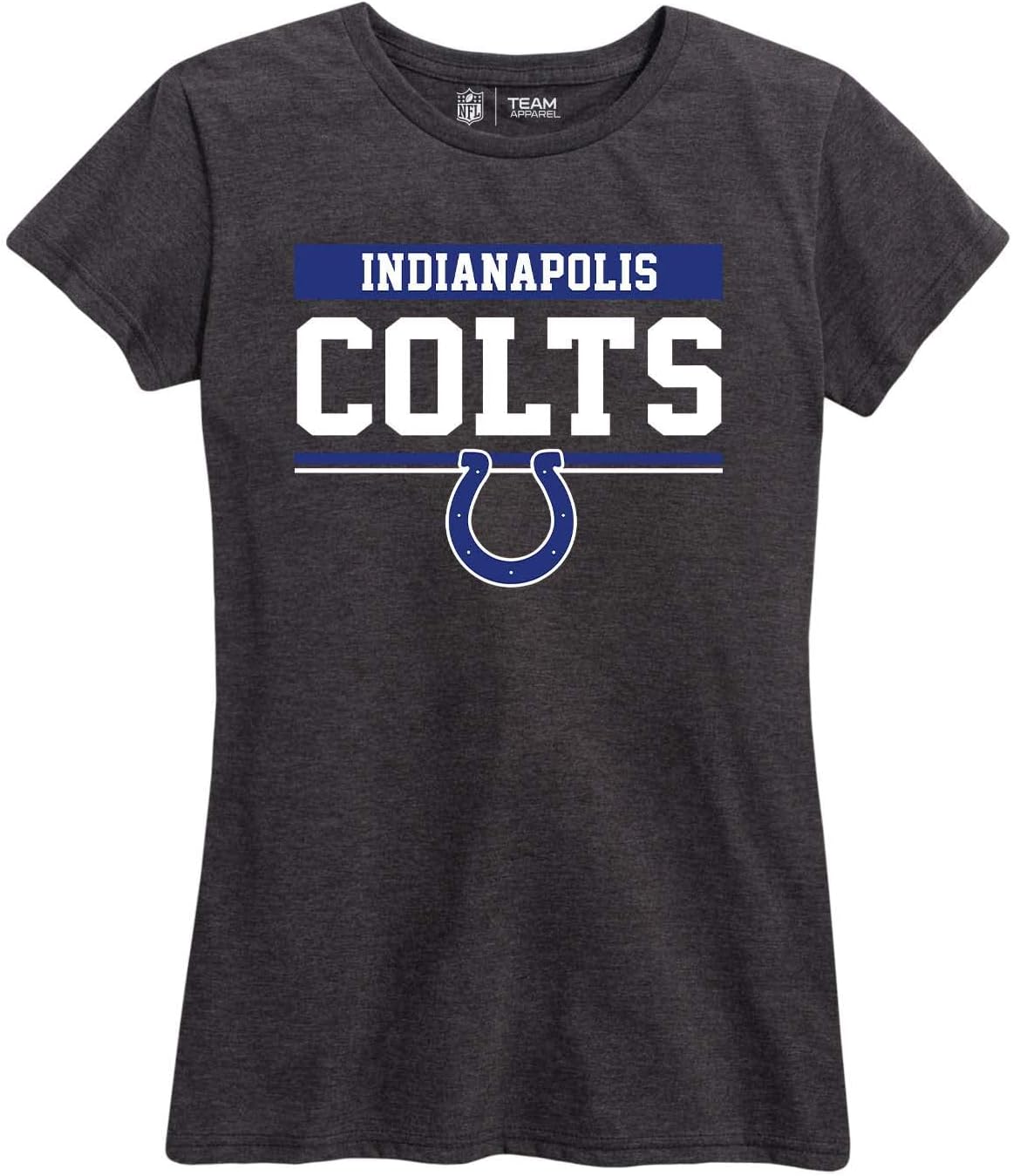 Team Fan Apparel NFL Womens Plus Size Relaxed Fit T-Shirt, Gameday Apparel, Tagless Rib Neck Contour Fit Short Sleeve Tee