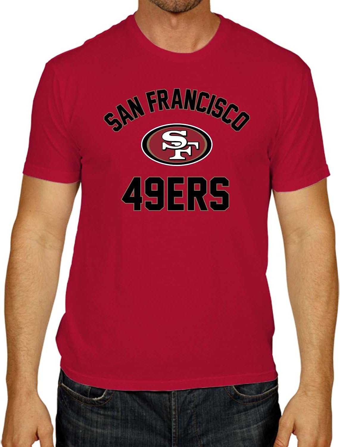 Team Fan Apparel NFL Adult Gameday T-Shirt - Cotton Blend - Tagless - Semi-Fitted - Unleash Your Team Spirit During Game Day