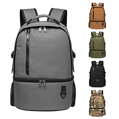 TUGUAN Insulated Cooler Backpack 38 Cans Double Deck Leakproof Lightweight Soft Lunch Backpack Small Cooler Bag Beach Picnic