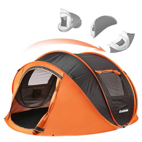 EchoSmile Instant Pop Up Camping Tent (4P)