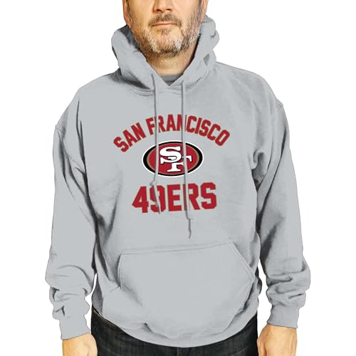 Team Fan Apparel NFL Adult Gameday Hooded Sweatshirt - Poly Fleece Cotton Blend - Stay Warm and Represent Your Team in Style