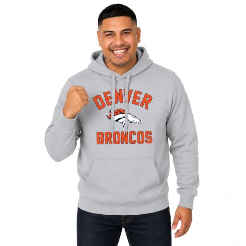 Team Fan Apparel NFL Adult Gameday Hooded Sweatshirt - Poly Fleece Cotton Blend - Stay Warm and Represent Your Team in Style