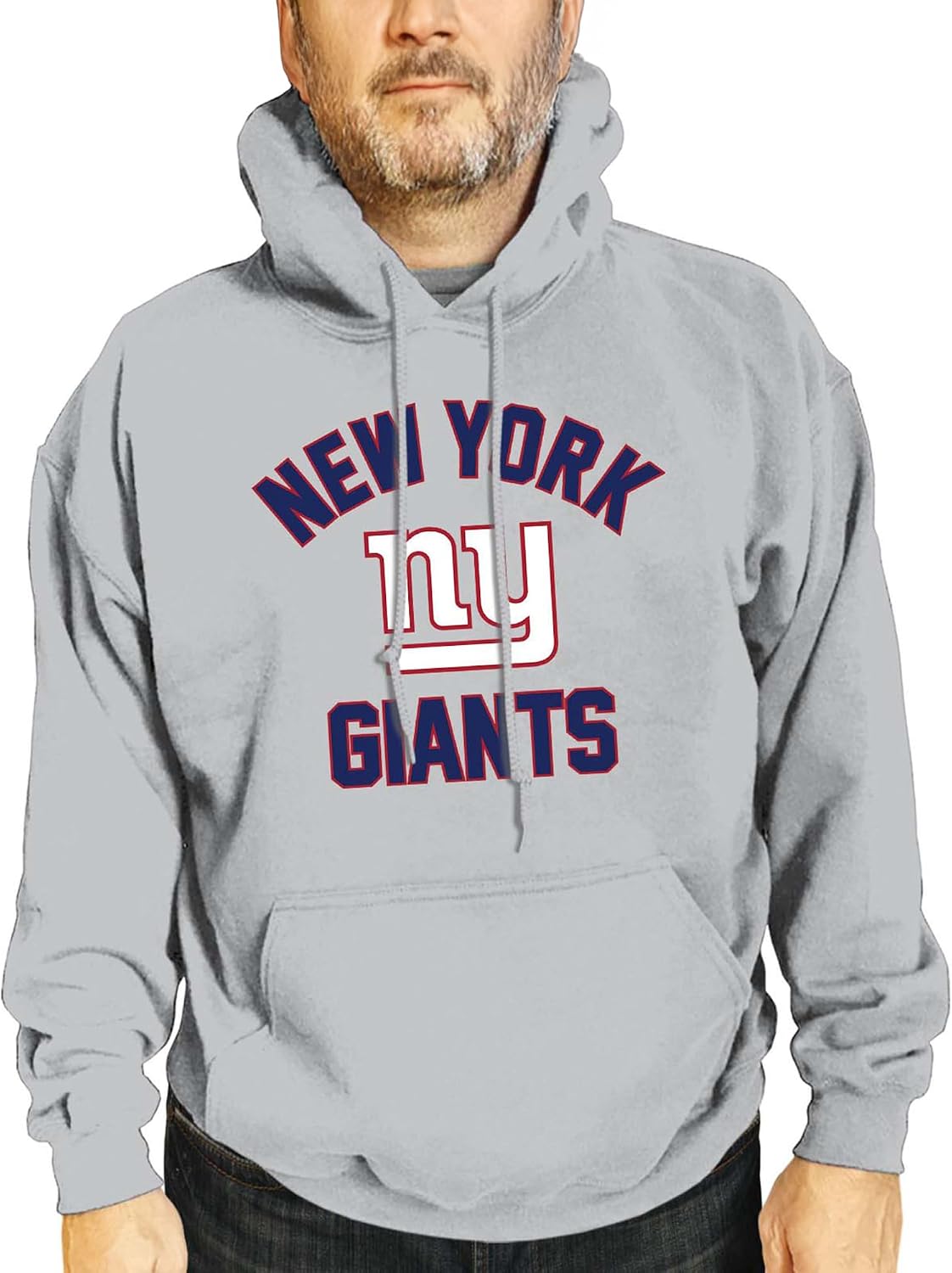 Team Fan Apparel NFL Adult Gameday Hooded Sweatshirt - Poly Fleece Cotton Blend - Stay Warm and Represent Your Team in Style