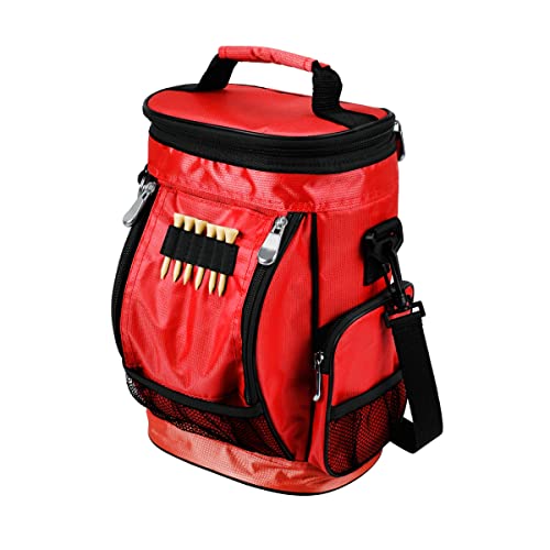 Intech Golf Bag Cooler and Accessory Caddy, Portable Soft Sided 10-Can Insulated Cooler Bag, Fits on a Golf Cart, Push Cart or Carry