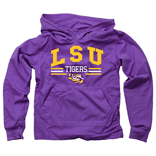 Wes and Willy Youth Boys College Team Long Sleeve Hooded T-Shirt