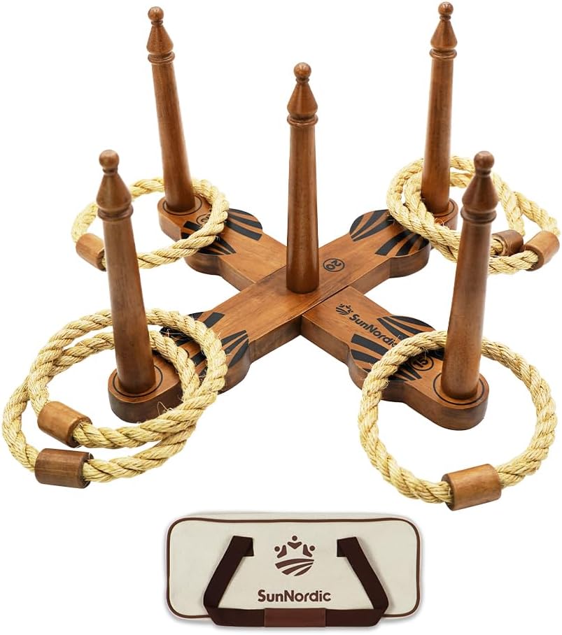 SunNordic Wooden Ring Toss