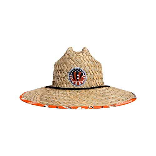 FOCO Men's NFL Floral Lifeguard Beach Straw Sun Hat