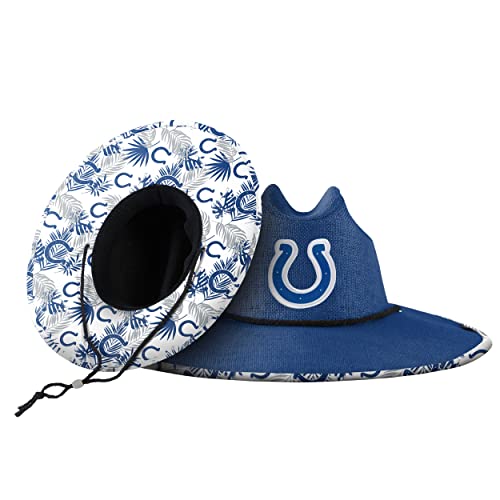 FOCO Men's NFL Team Logo Floral Lifeguard Beach Straw Sun Hat