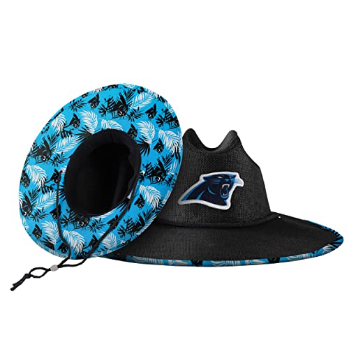 FOCO Men's NFL Team Logo Floral Lifeguard Beach Straw Sun Hat