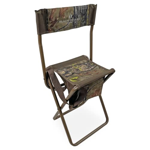 Black Sierra Folding Hunting Stool (Field Chair)