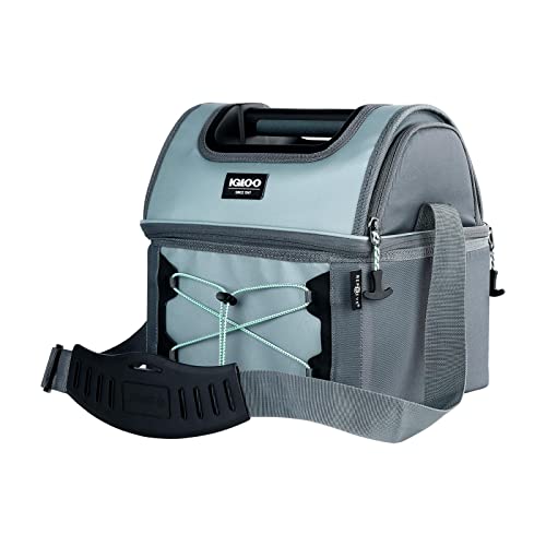 Igloo Gripper Soft Sided Cooler Bag, Insulted Dual Compartment Lunch Cooler