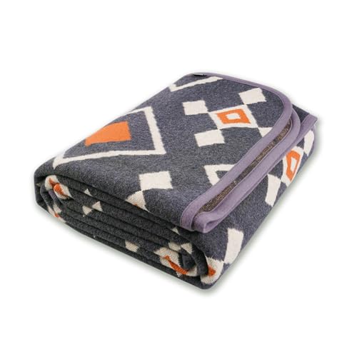 PuTian Merino Wool Blanket (Grey Check)