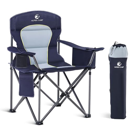 LET'S CAMP Oversized Folding Camping Chair (Blue)