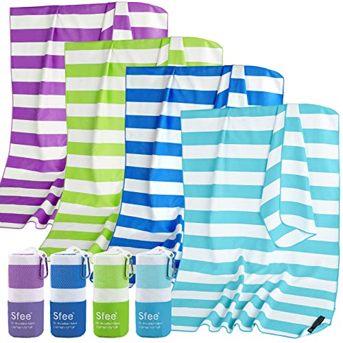 Sfee 4 Pack Microfiber Travel Towel
