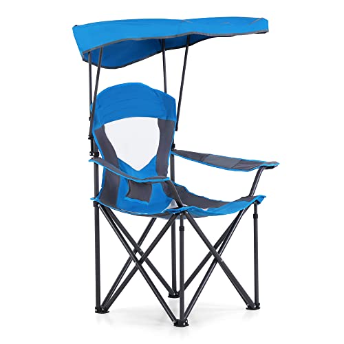 LET'S CAMP Camp Chair with Shade Canopy