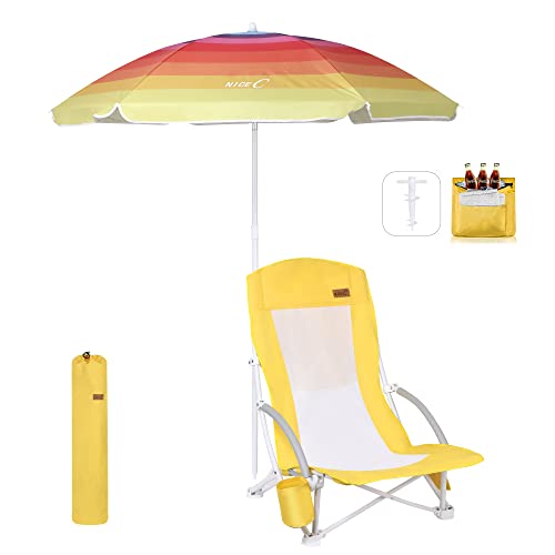 Nice C Beach Chair with Umbrella
