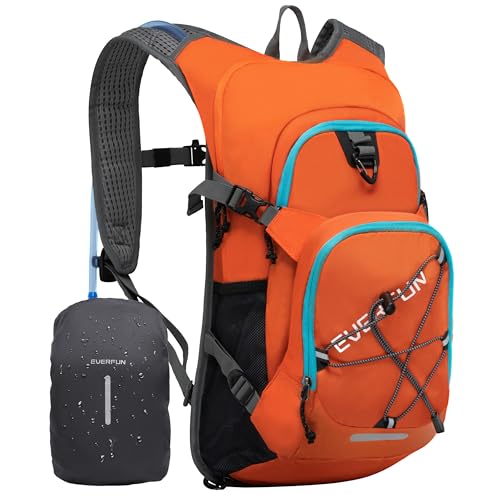 Everfun Hydration Backpack 18L with Water Bladder 2L/3L Hiking Water Backpack Women Men Hydration Pack Insulated Lightweight Day Hydropack with Storage for Hiking, Biking, Running, Festival
