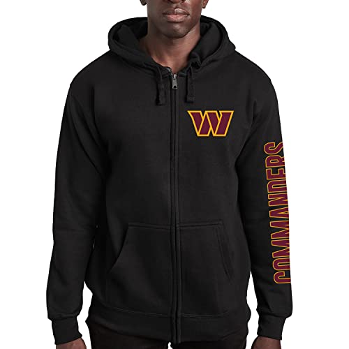 Junk Food x NFL - MVP Zip Hoodie - Unisex Adult Hooded Sweatshirt for Men and Women - Officially Licensed NFL Apparel
