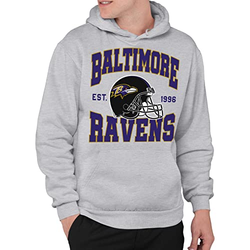 Junk Food Clothing x NFL - Team Helmet - Unisex Adult Pullover Hoodie for Men and Women - Officially Licensed NFL Apparel
