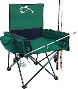 EASYGO PRODUCTS Fishing Chair with Rod Holder