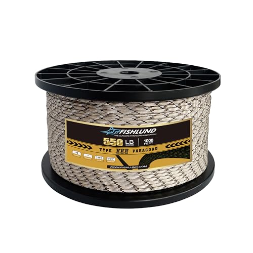 Paracord 550 lb, 7 Strand Paracord Rope 1000ft (Desert Camo)