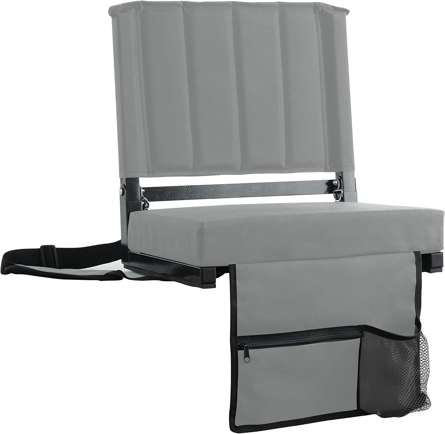 SPORT BEATS Stadium Seats with Back Support Bleacher Chairs with Back and Cushion Thick Padded Bleacher Seats Includes Shoulder Strap
