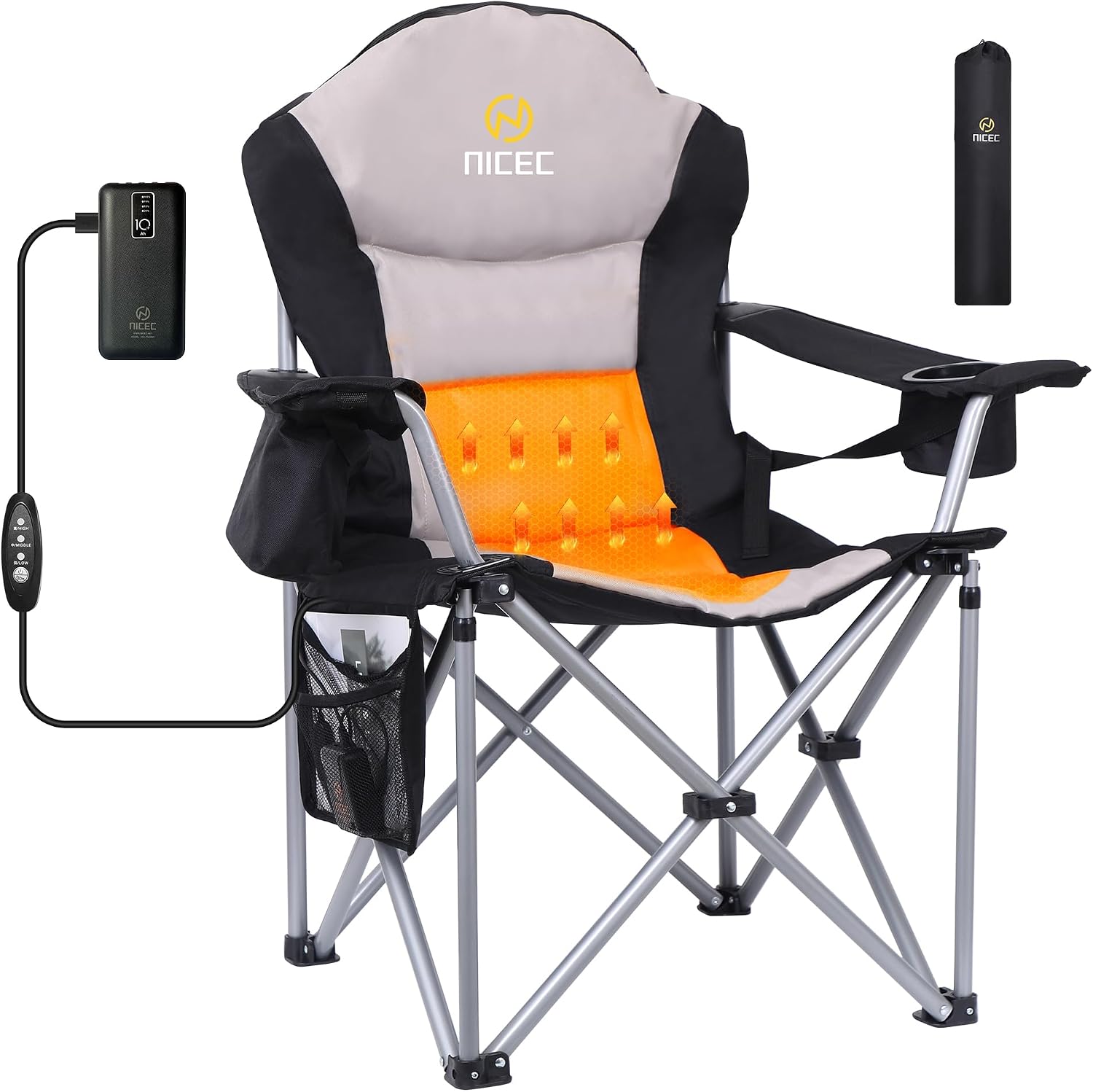 Nice C Heated Camping Chair (with cooler)
