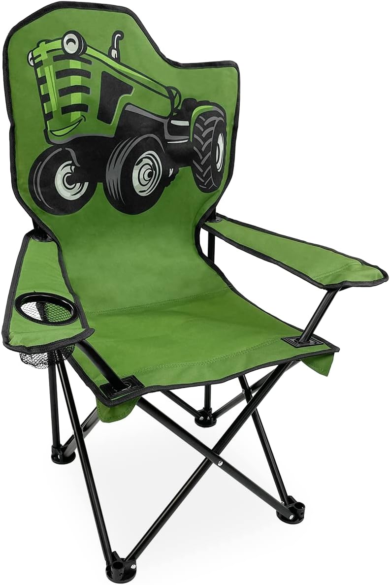 Black Sierra Folding-Lawn Chair for Kids