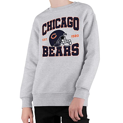 Junk Food Clothing x NFL - Team Helmet - Kids Crewneck Sweatshirt for Boys and Girls - Officially Licensed NFL Apparel