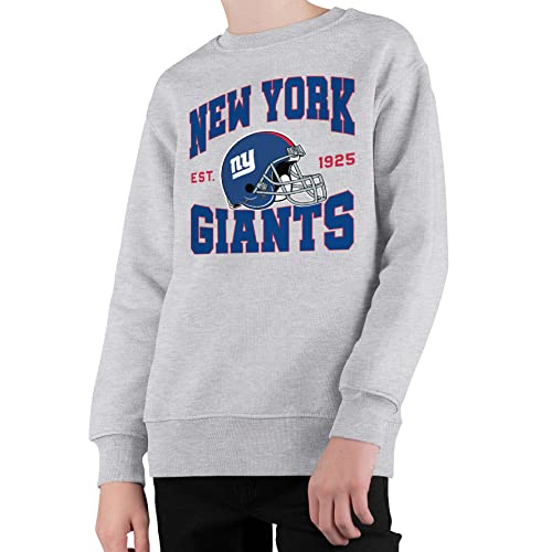 Junk Food Clothing x NFL - Team Helmet - Kids Crewneck Sweatshirt for Boys and Girls - Officially Licensed NFL Apparel