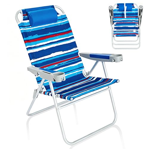 SUNNYFEEL Tall Folding Beach Chair